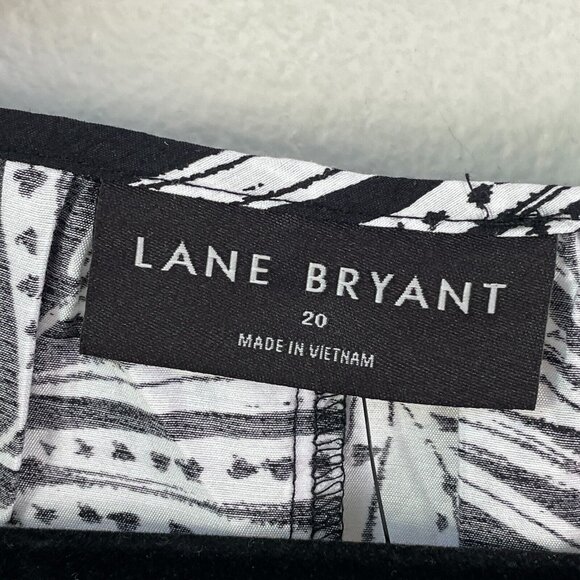 NEW $59 Lane Bryant Womens Plus 20 Floral Short Bubble Sleeve Top Shirt Blouse - Picture 4 of 9